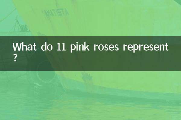 11本のピンクのバラは何を表しているのでしょうか？