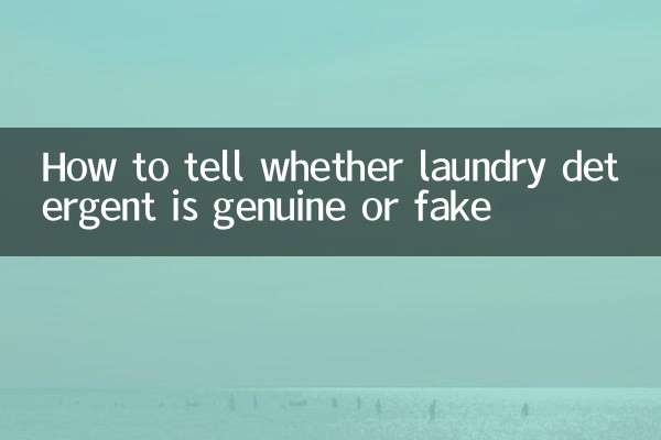 Comment savoir si la lessive est authentique ou fausse