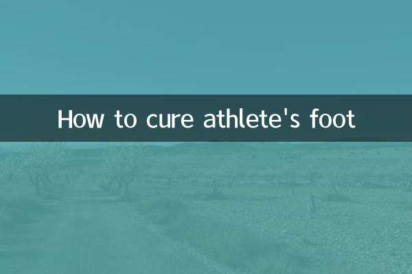 How to cure athlete's foot