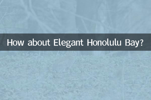 엘레강트 호놀룰루 베이는 어떻습니까?