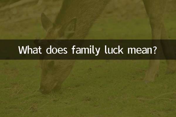 가족운은 무슨 뜻인가요?