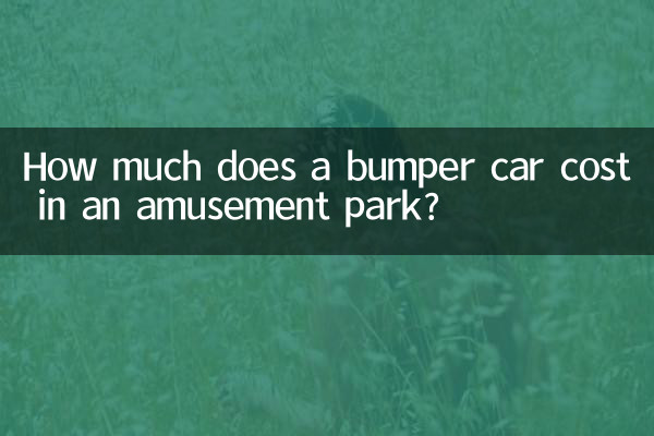 How much does a bumper car cost in an amusement park?