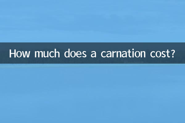 একটি কার্নেশন খরচ কত?