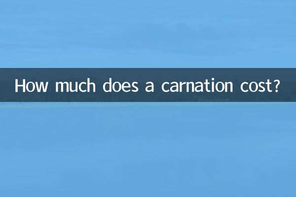 একটি কার্নেশন খরচ কত?