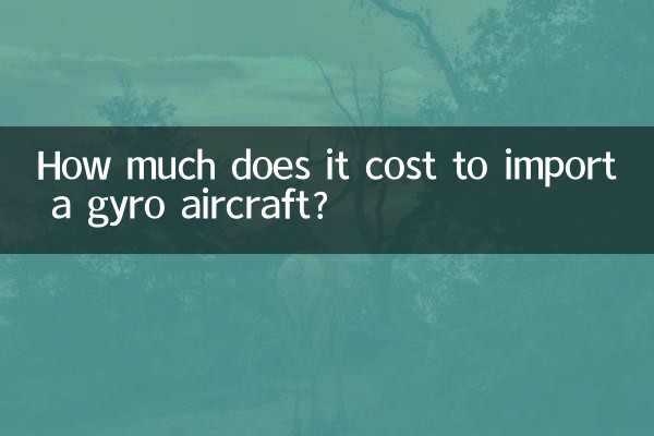 जाइरो विमान आयात करने में कितना खर्च आता है?