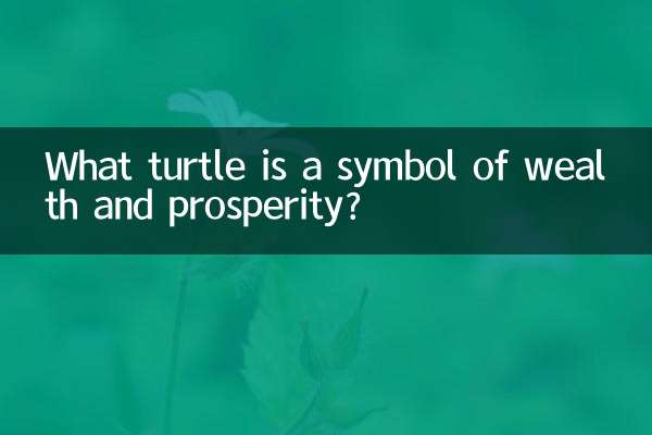 ما السلحفاة هي رمز الثروة والرخاء؟