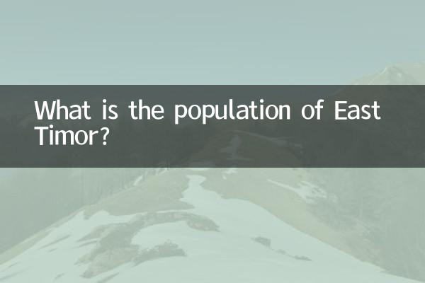 جمعیت تیمور شرقی چقدر است؟