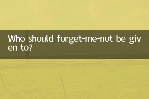 勿忘我适合送什么人