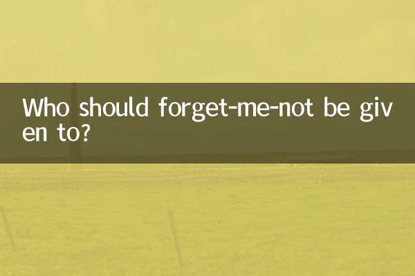 勿忘我适合送什么人