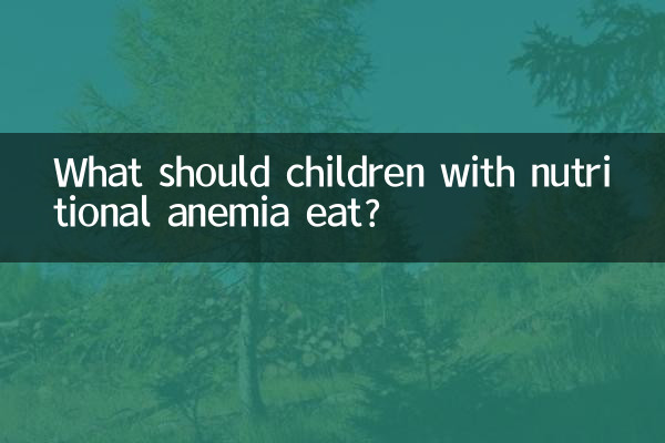 儿童营养性贫血吃什么