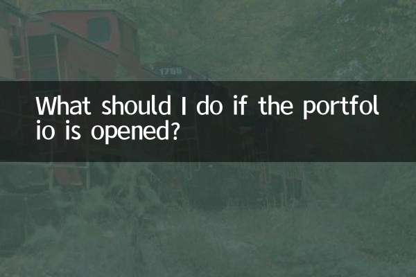 포트폴리오가 오픈되면 어떻게 해야 하나요?