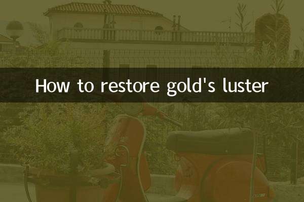 How to restore gold's luster