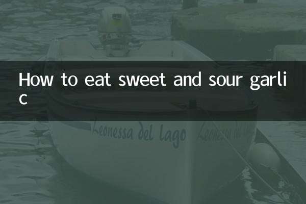 How to eat sweet and sour garlic