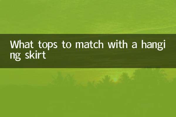 What tops to match with a hanging skirt