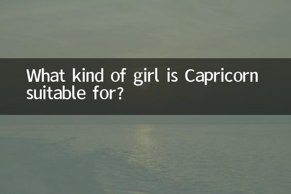 Per quale tipo di ragazza è adatto il Capricorno?