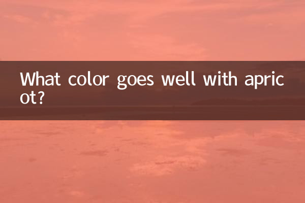 Welche Farbe passt zu Aprikose?