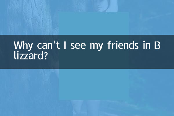 Warum kann ich meine Freunde in Blizzard nicht sehen?