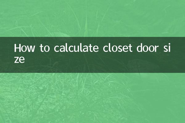 Cómo calcular el tamaño de la puerta del armario