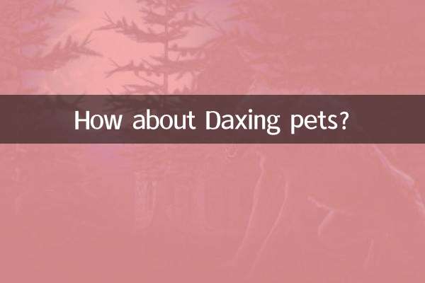 در مورد Daxing حیوانات خانگی چطور؟