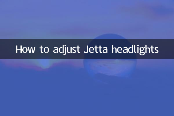 How to adjust Jetta headlights