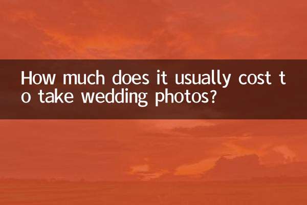 Quanto costa solitamente scattare foto di matrimonio?