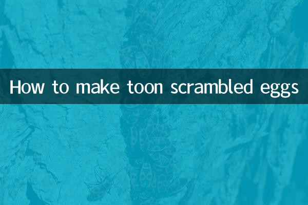 Wie man Toon-Rührei macht