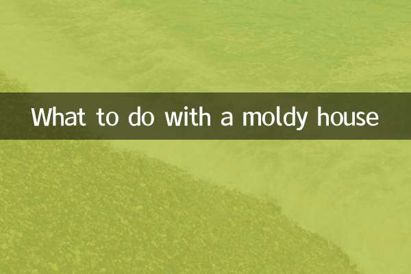Que faire avec une maison moisie