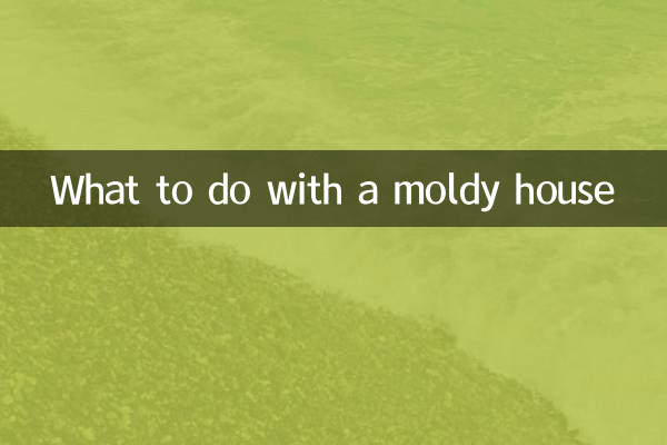 Que faire avec une maison moisie