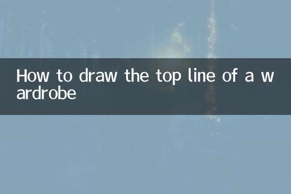 Come disegnare la linea superiore di un armadio