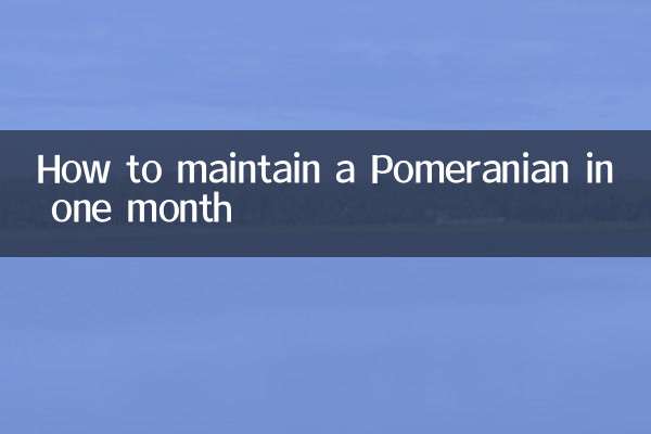 एक महीने में पोमेरेनियन का रखरखाव कैसे करें