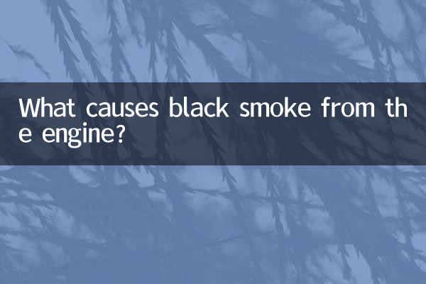 O que causa fumaça preta no motor?