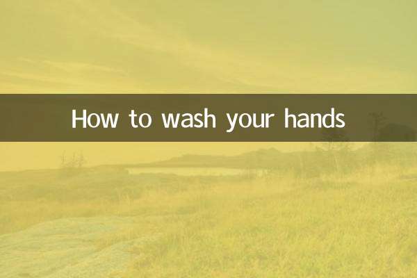 Come lavarsi le mani