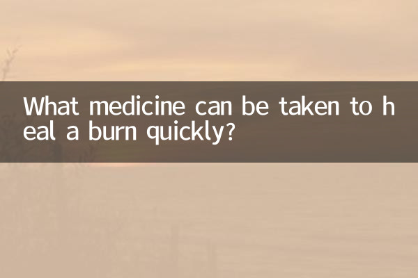 Welche Medikamente können eingenommen werden, um eine Verbrennung schnell zu heilen?