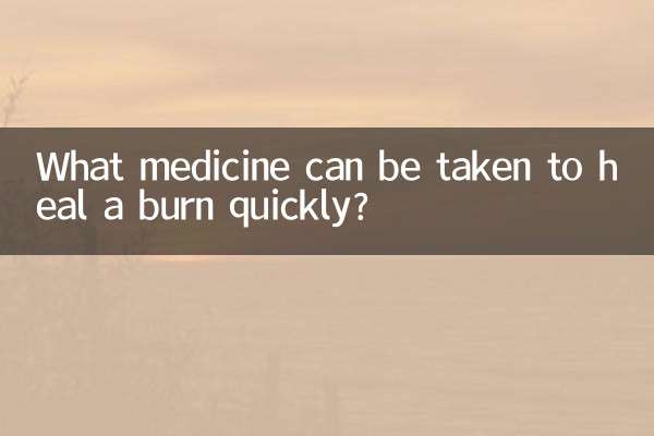 Welche Medikamente können eingenommen werden, um eine Verbrennung schnell zu heilen?