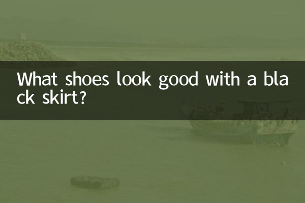 Welche Schuhe passen gut zu einem schwarzen Rock?