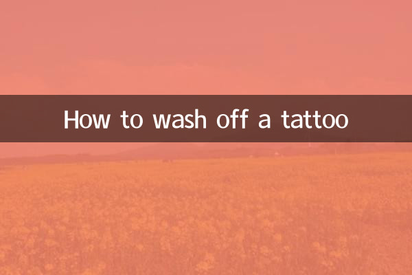 Come lavare un tatuaggio