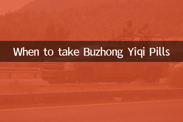 Cuándo tomar las pastillas Buzhong Yiqi
