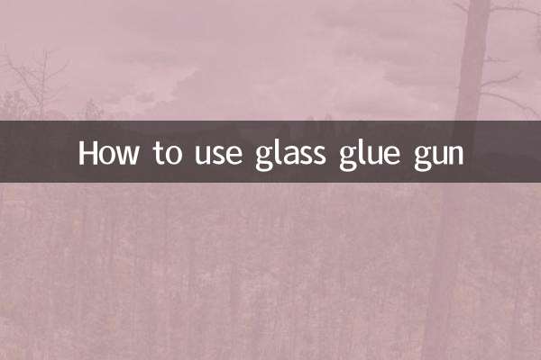 نحوه استفاده از تفنگ چسب شیشه ای