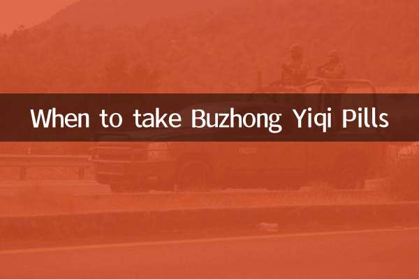 Buzhong Yiqi 丸薬をいつ服用するか
