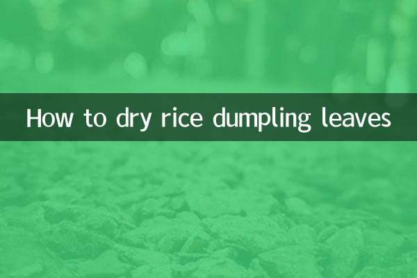 Comment sécher les feuilles de boulettes de riz