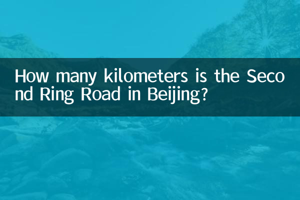 How many kilometers is the Second Ring Road in Beijing?