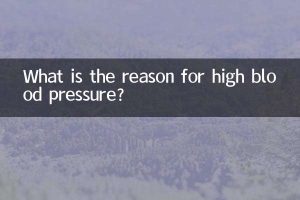 What is the reason for high blood pressure?