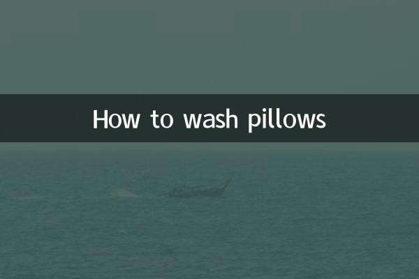 How to wash pillows