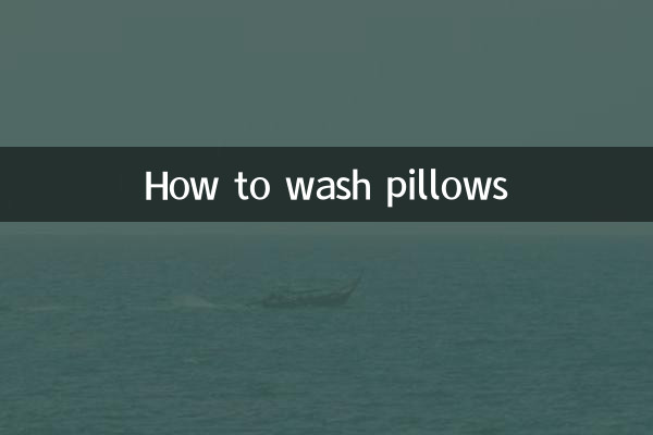 How to wash pillows