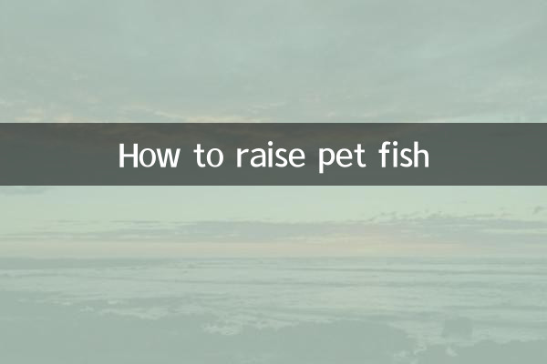 كيفية تربية الأسماك الأليفة