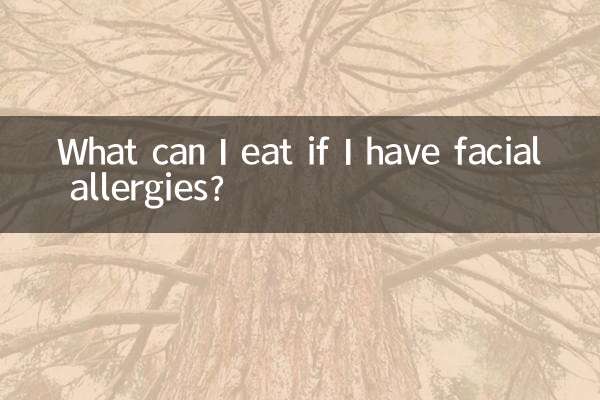 ¿Qué puedo comer si tengo alergias faciales?