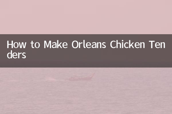 Cómo hacer tiras de pollo Orleans