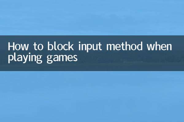 Как заблокировать метод ввода во время игры