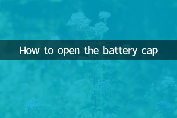 電池キャップの開け方