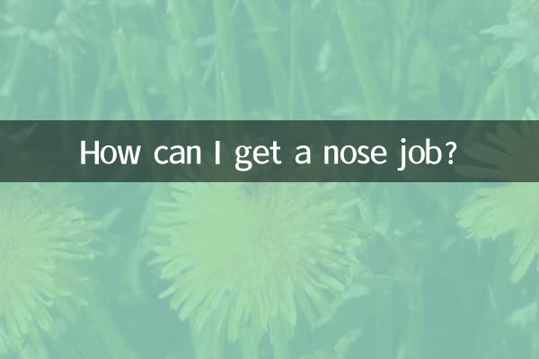 Come posso ottenere un lavoro al naso?